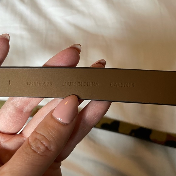 Loft Camo Leather / Calf Hair belt Size L - Picture 3 of 4